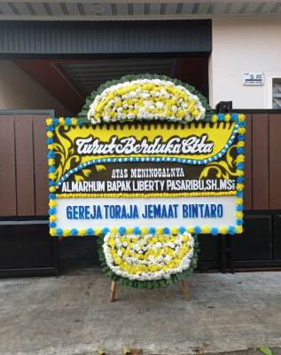 Papan Bunga Duka di Pematangkapau